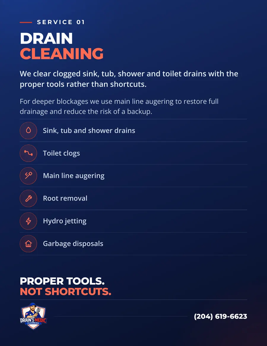 Drain Medic Plumbing brochure, page 5