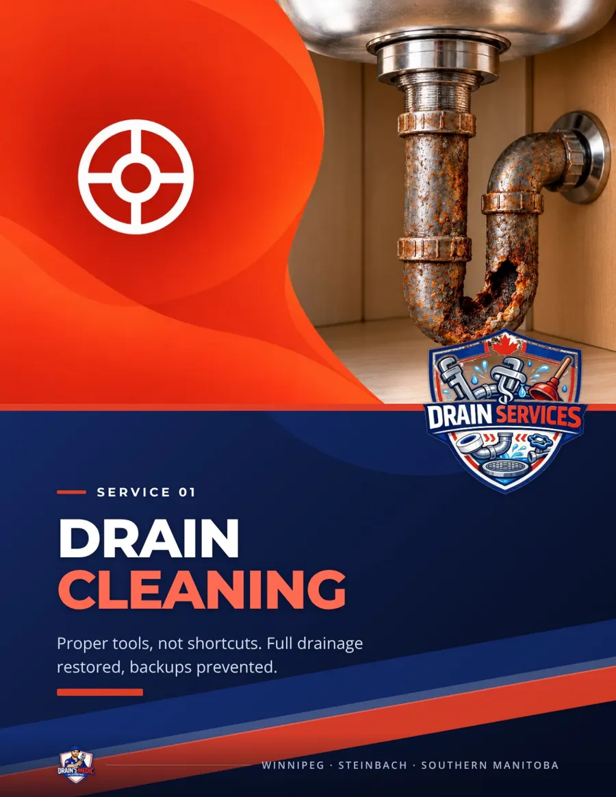 Drain Medic Plumbing brochure, page 4