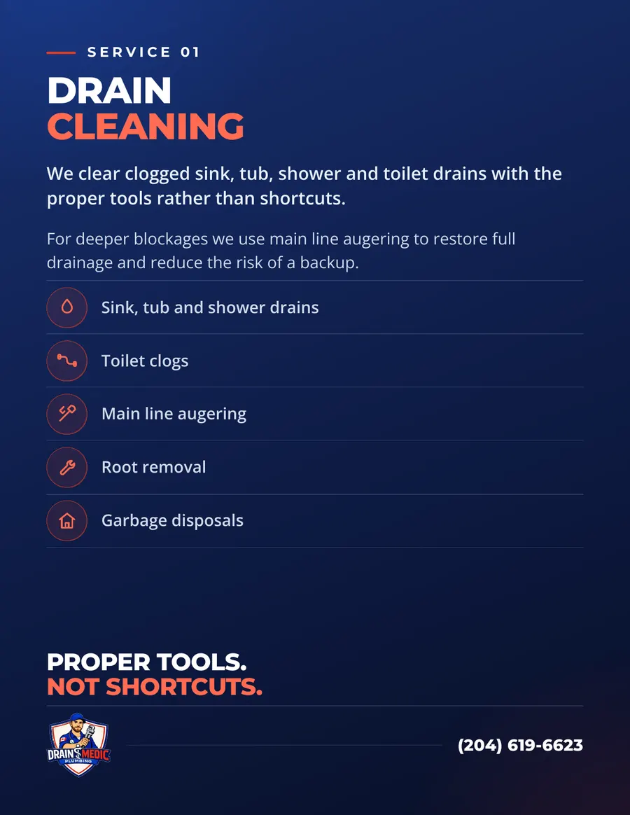 Drain Medic Plumbing brochure, page 5